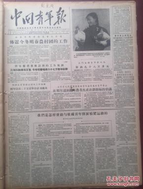 中国青年报1955年12月3日武汉第一批青年志愿