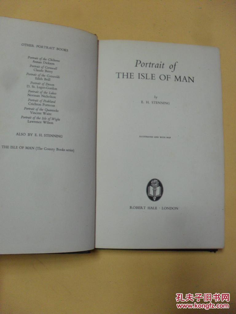 theisleofman,thefallofman portrait of the isle of man by e.h.stenning 1965年版