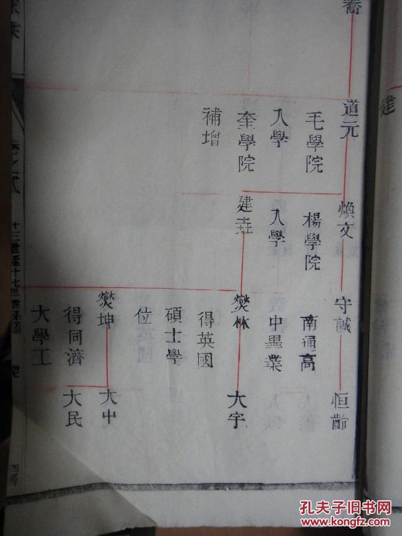 延令丁氏家乘(丁西林族谱) 仅作展示,请勿订购
