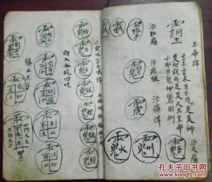 《和尚翁/小儿夜啼符/治肚痛/保猪符/治颠人吃/治亦目用讳/捉犬选讳