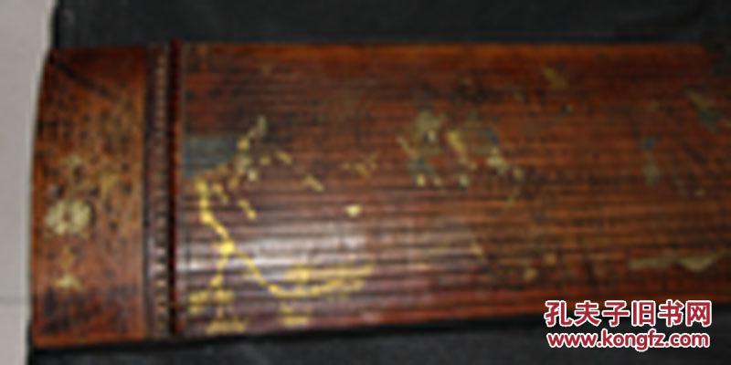 明代 木胎漆器 人物古筝 音质超好