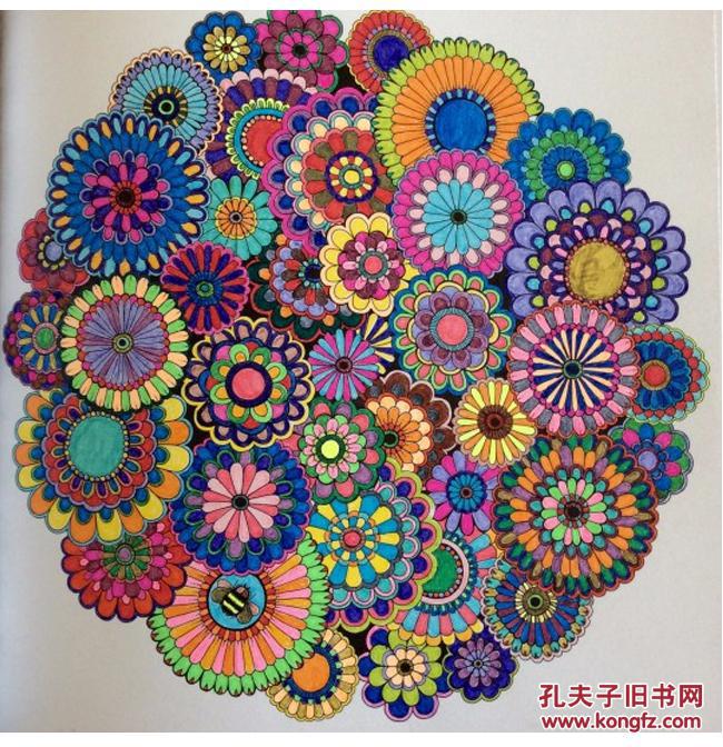 秘密花园中文原版引进 一本探索奇境的手绘涂色书 韩国secret garden