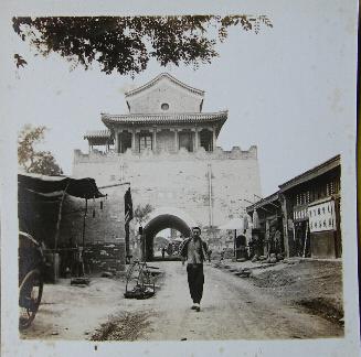 民国老照片:山东省聊城市高唐县清平镇——清平迎旭门——旧貌,天隆
