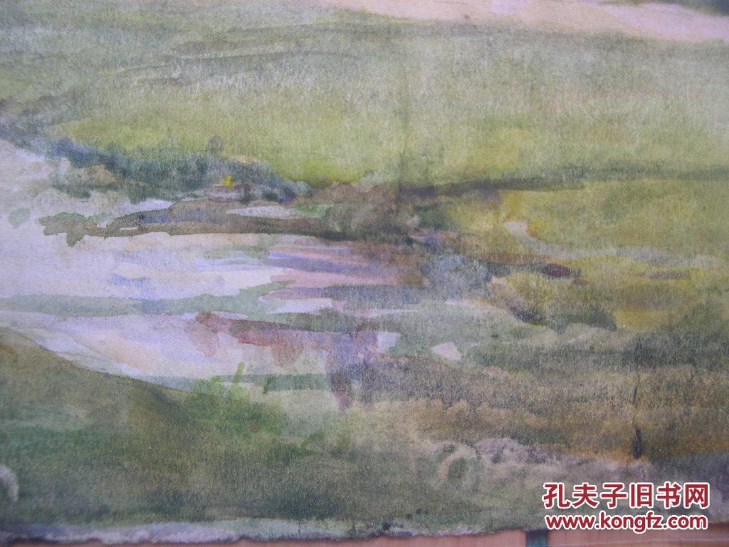 5cm  作品并未署名,带有20世纪早期英国学院水彩的明显特点.