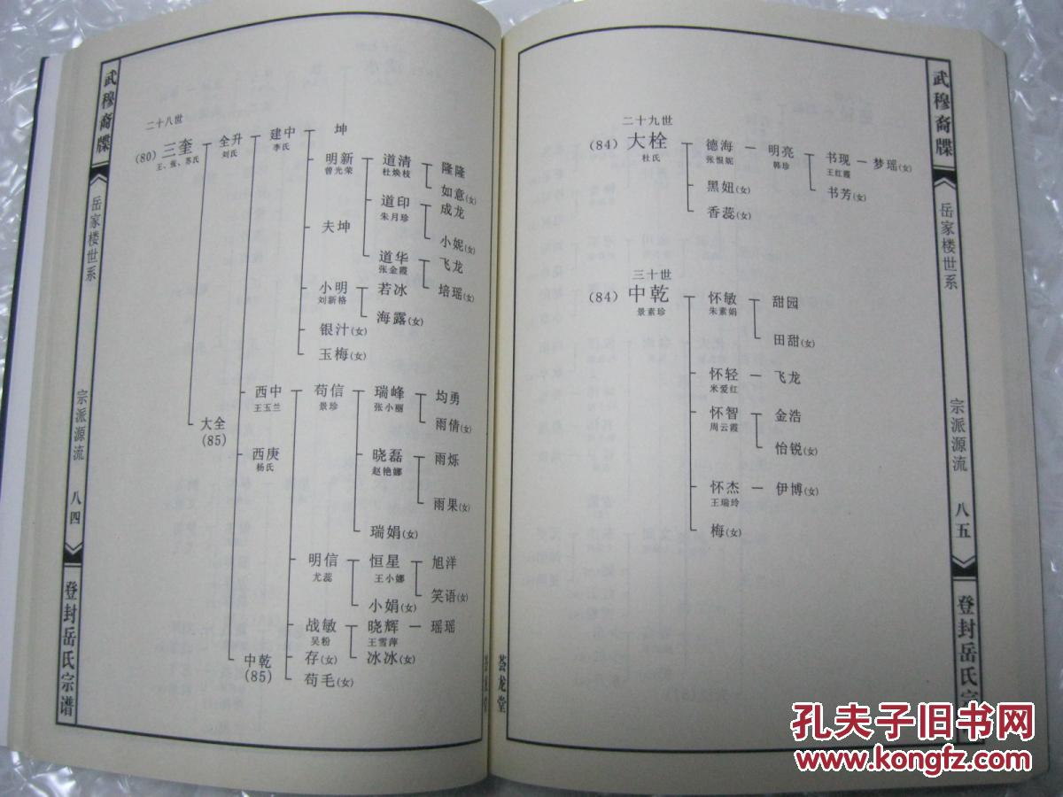 大清乾隆皇帝亲赐岳氏家族三十二字辈,从飞祖二十