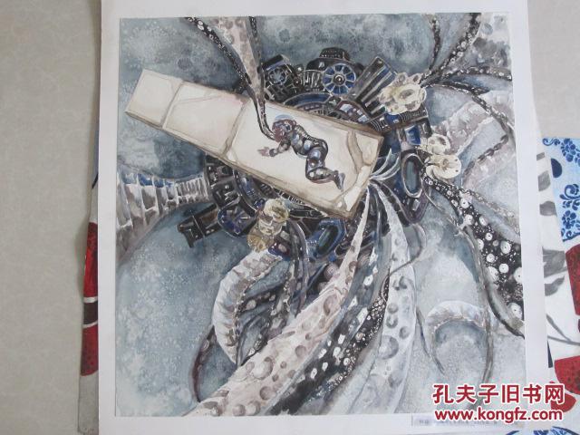 2004年鲁迅美术学院染织服装艺术设计系学生毕业作品水彩画118
