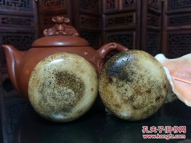 清代民国 老包浆鹿角盘手玩