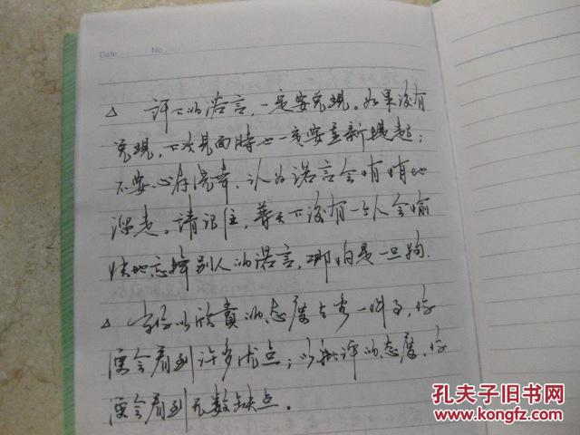 极有个性风格的行书钢笔字-32k notebook