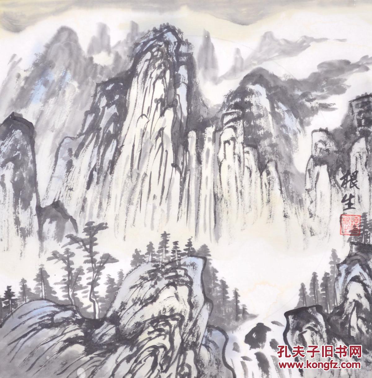 小品国画水墨山水画ss1169 拍品编号:23062023