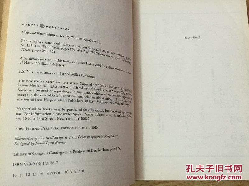 the boy who harnessed the wind【驭风男孩,威廉坎宽巴,英文原版】