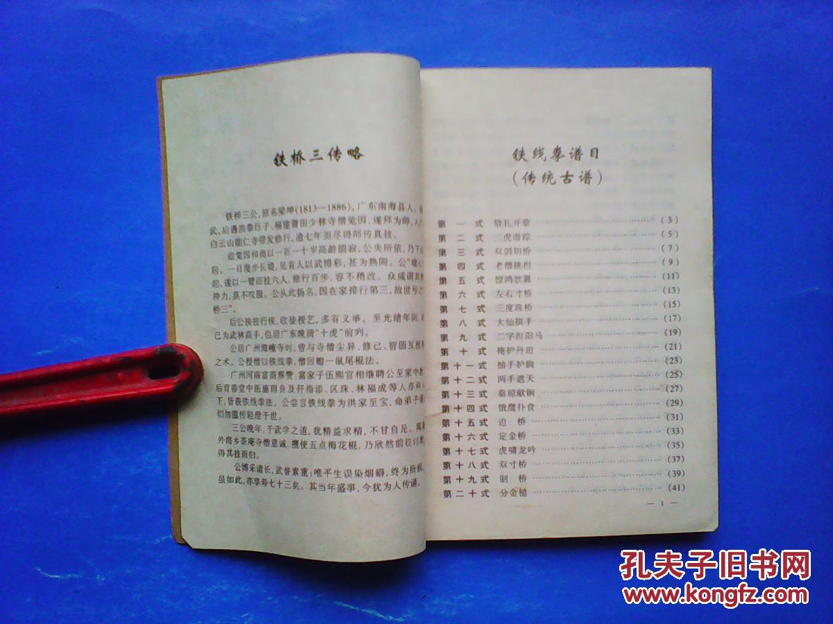【铁桥三真传铁线拳】-----★-----(南派拳谱)