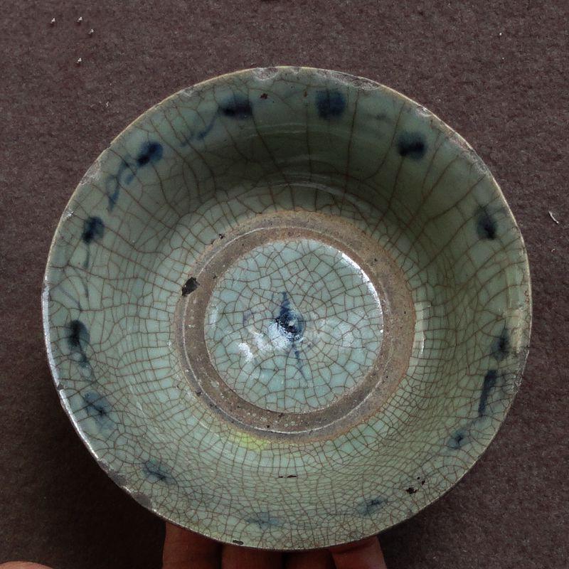 明代哥釉青花大碗
