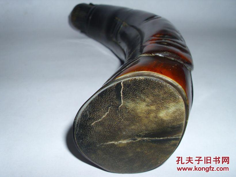 太上老君纯牛角摆件工艺品老牛角制品雕件雕刻摆设古董古玩招财