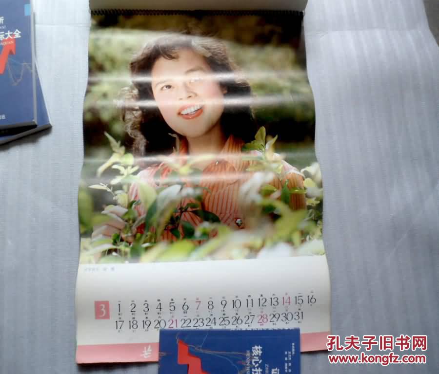 1982年影星挂历13张全陈冲刘冬赵娜娜仁花殷婷茹林芳兵