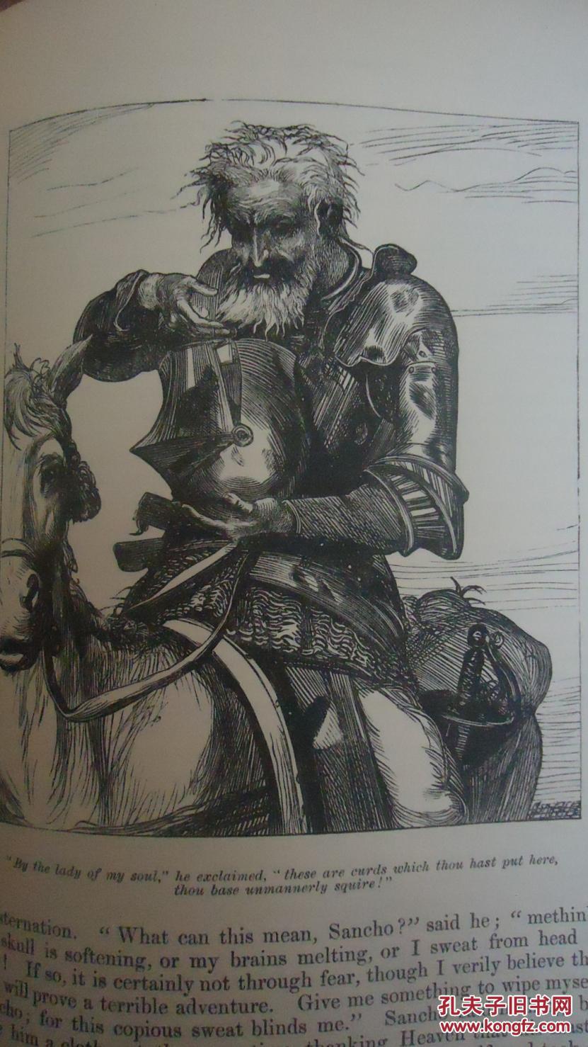 1910年cervantes -don quixote 《堂吉诃德》 houghton 全插图绘本
