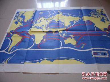 高级中学世界地理教学挂图:洋流主要课本分布高中生过夜图片