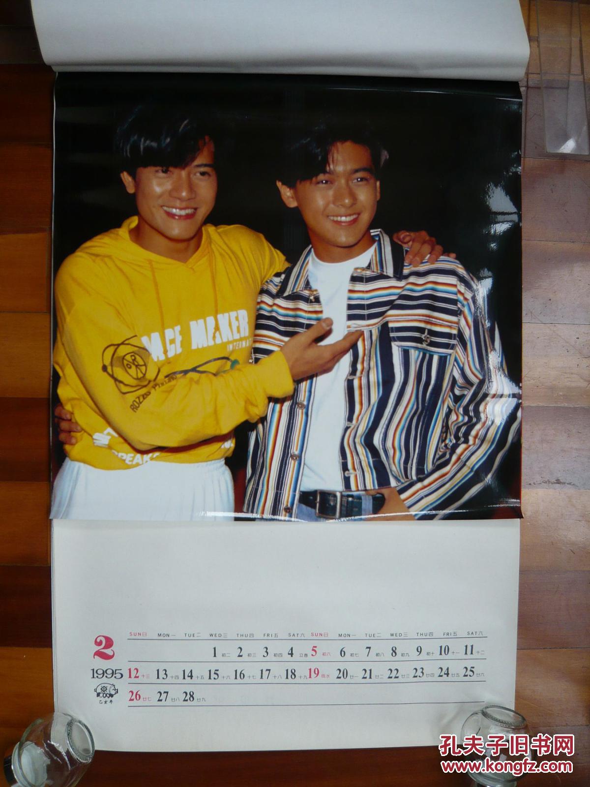 1995年港台明星挂历(塑纸,周海媚,叶倩文,王祖贤,张曼玉,利智,刘嘉玲