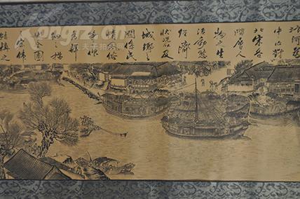 清明上河图 绢本 绫锦精工装裱长卷仿古画