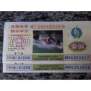 广东省体育基金奖券1994年第25期两张连号.