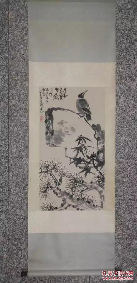 民间收藏精品系列之 《李苦禅,国画写实代表人物》原装裱国画精品