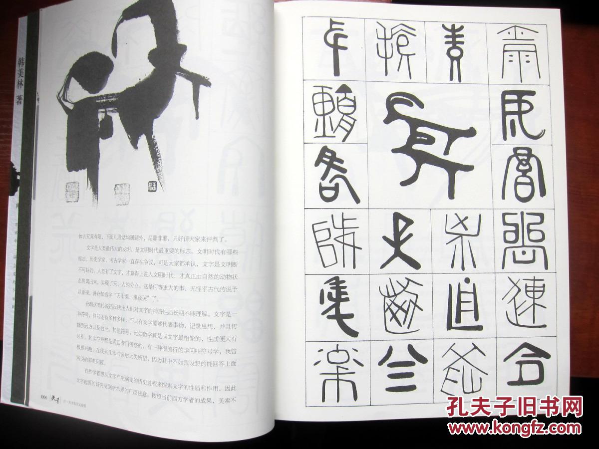 天书[sealed book] ,论天书 韩美林著 2本合售 实物照片 附内页图