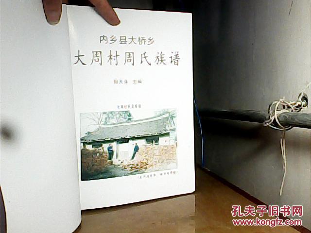 【图】大周村周氏族谱_内乡县大桥乡