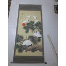 画家 周金  工笔国画 松鹤延.
