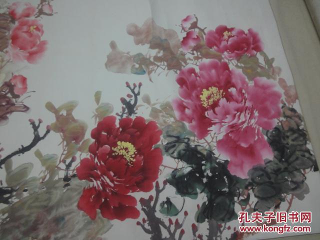 字画张杰牡丹