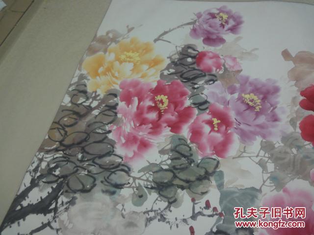 字画张杰牡丹