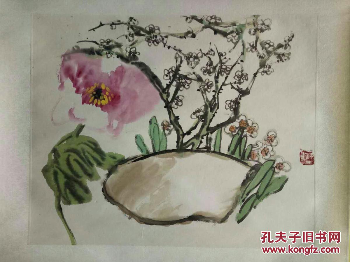 著名画家 赵梅生款 国画