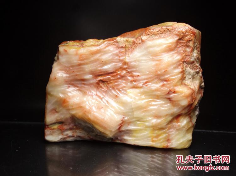 【精品原石 寿山石芙蓉石原石摆件雕刻料 质地透彻 石