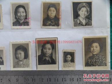 老照片~ 【女性登记照】 解放前后至八十年代左右,年老的,年轻的,学生