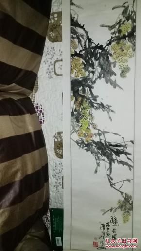 陕西著名画家邢清泉设色秋香图条幅