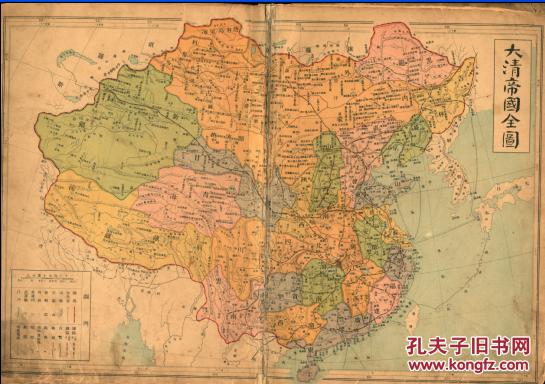 清代铁路网第一手材料  三,各省均有独立比例尺和图例;  四,附有北京图片