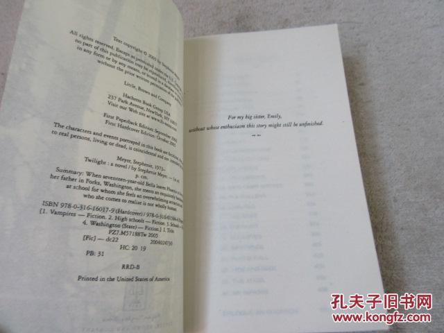 【图】twilight 黄昏 英文版_不详_孔夫子旧书网