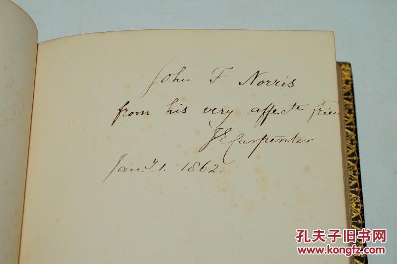 1864年alfredlordtennysonpoems丁尼生诗歌集全珍珠纹摩洛哥羊皮豪华