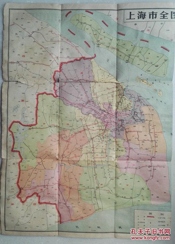 1960年上海市地图