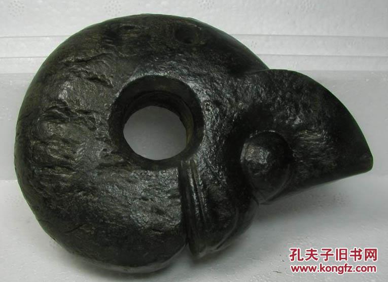 红山玉器红山文化黑皮玉猪龙远古玉猪龙饱含沧桑之美难得一见收藏佳品