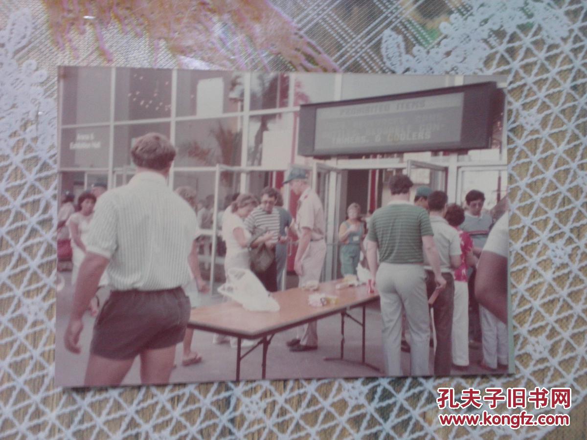 老照片 1984年洛杉矶奥运会照片 背面文字注明