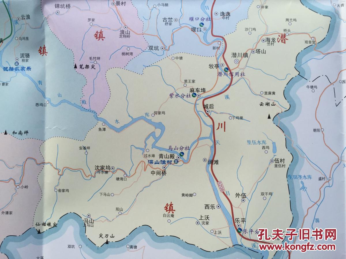 临安市商贸投资交通图 2013年 临安地图 临安市地图 杭州地图图片