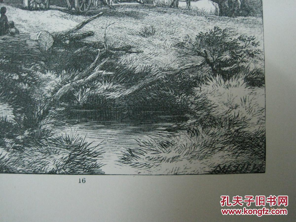 1862年大师伯基特61福斯特英格兰风景木版画birketfosterpicturesof