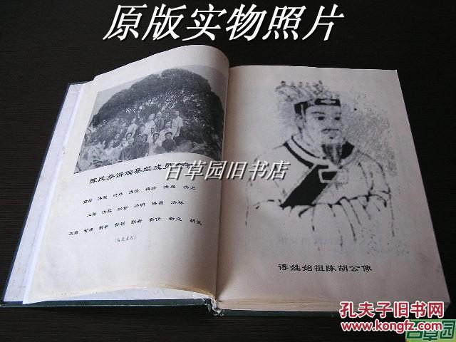 大方双山陈家寨义门陈氏族谱精装16开非常多的图版资料