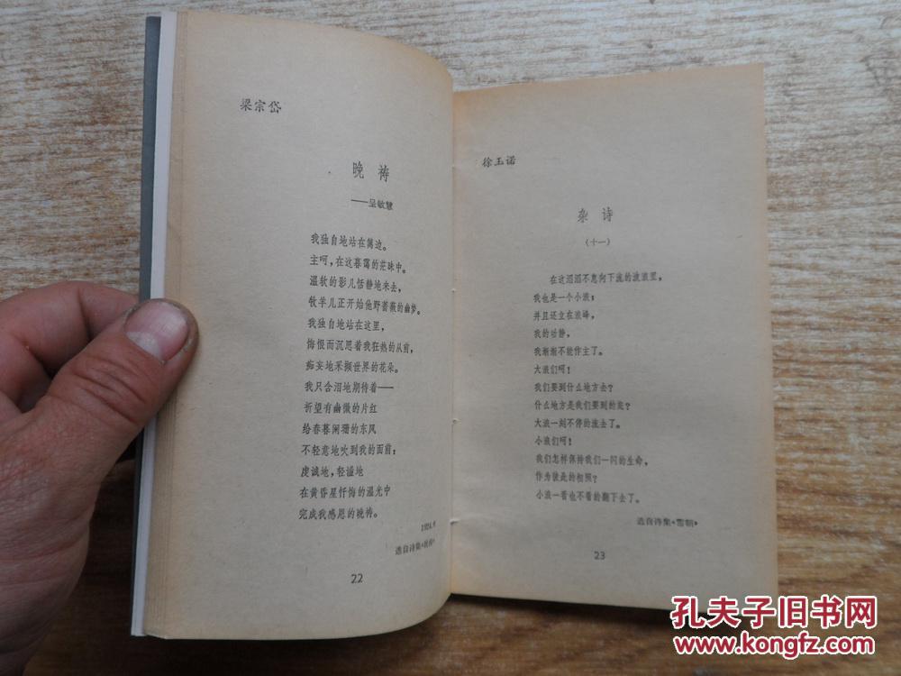中国现代抒情短诗100首 【大陆所有地区书款满100元包邮】