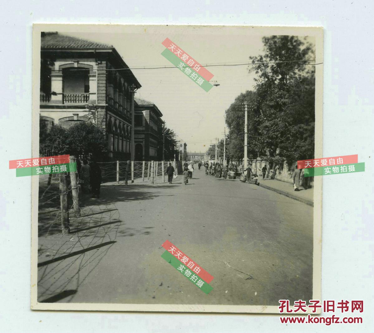 民国天津租界街道老照片