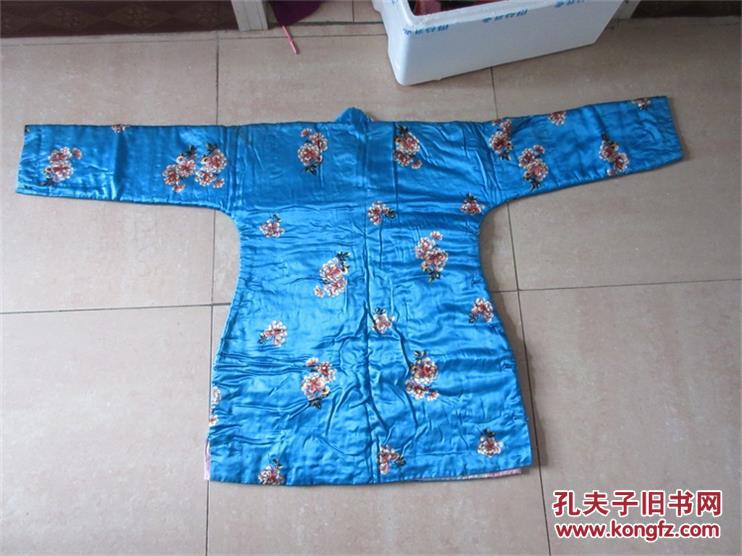 老刺绣印花民国女士婚嫁穿着大襟棉袄花卉图包老服装舞蹈戏服收藏