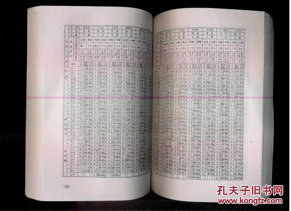 四柱预测万年历1920-2020.
