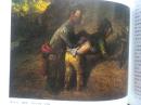 彩铜版美术插页（单张）罗中立油画《巴山阵雨》《撒尿》《隔背》