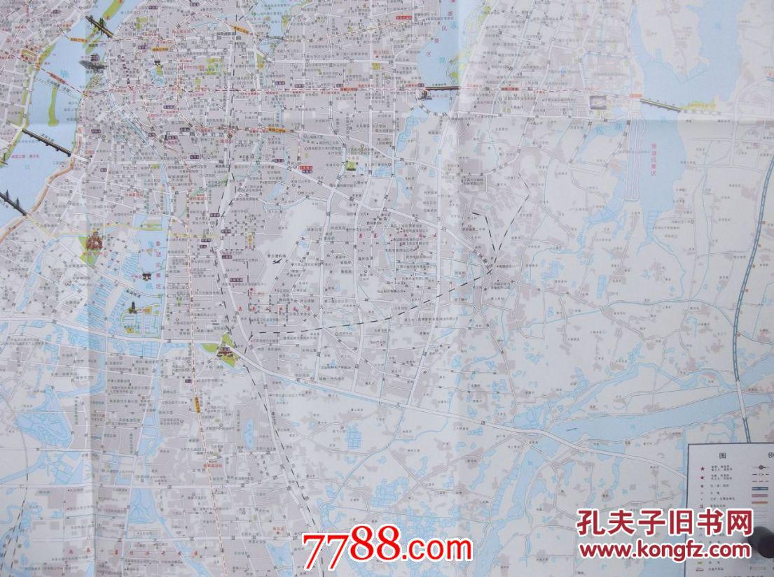 2016江西交通旅游图-南昌市城区图-对开地图图片