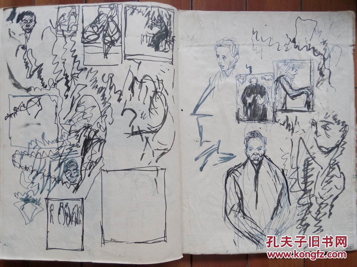 创作草图小稿(见书影)·16开【补创作草图艺术家习作创作草图破烂的