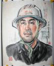 吴泽浩 70年代人物写生石油工人